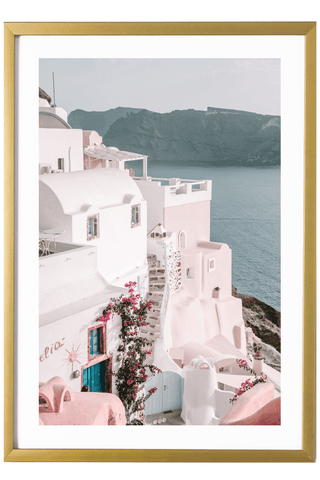 Greece Print - Santorini Art Print - Caldera Views