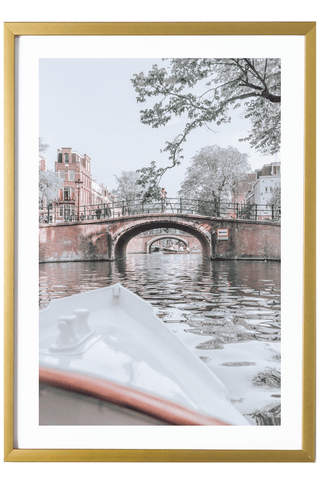 Netherlands Print - Amsterdam Art Print - Canal Cruise