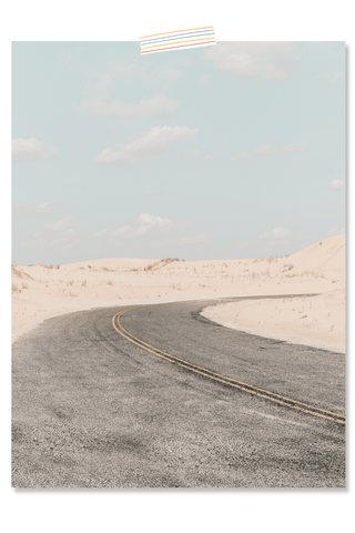 Dorm Room Poster Print - Desert Road 527 Photo