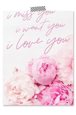 Dorm Room Poster Print - I Love You 527 Photo