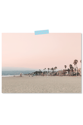 Dorm Room Poster Print - Pink Beach 527 Photo