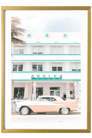 Miami Art Print - Vintage Car 527 Photo