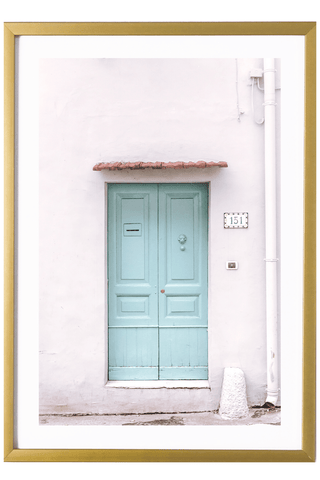 Positano Art Print - Blue Door 527 Photo