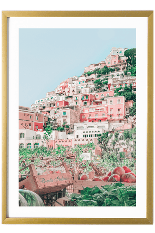 Positano Art Print - Italian Market 527 Photo