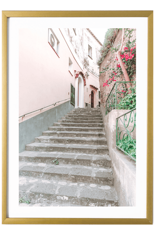 Positano Art Print - Pastel Steps 527 Photo