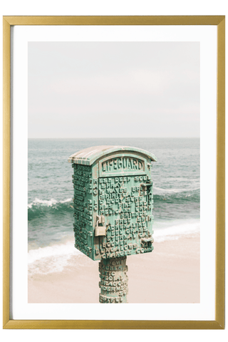 California Print - San Diego Art Print - Lifeguard