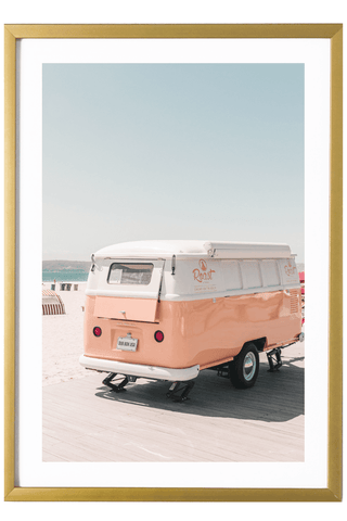 California Print - San Diego Art Print - Yellow Van