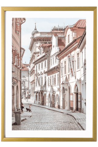Czech Print - Prague Art Print - Mala Strana Streets