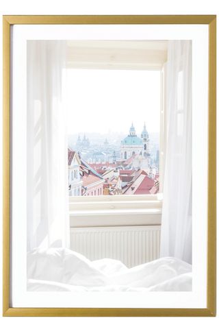 Czech Print - Prague Art Print - Window View