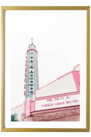 Dallas Print - Dallas Art Print - Lakewood Theater