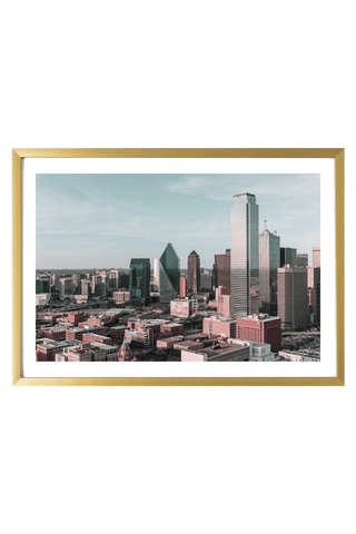 Dallas Print - Dallas Art Print - Pink Skyline #3