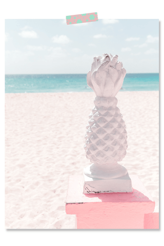 Dorm Prints - Dorm Room Poster Print - Beach Pineapple