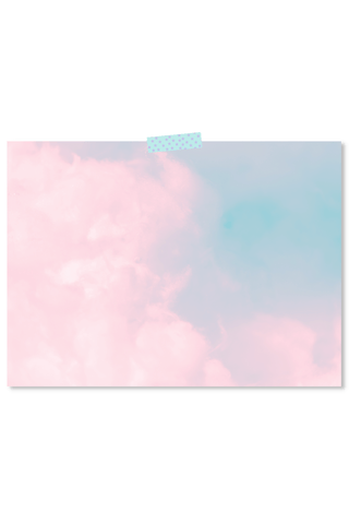 Dorm Prints - Dorm Room Poster Print - Cotton Candy Clouds