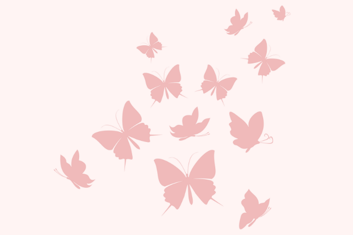 Dorm Prints - Dorm Room Poster Print - Pink Butterflies