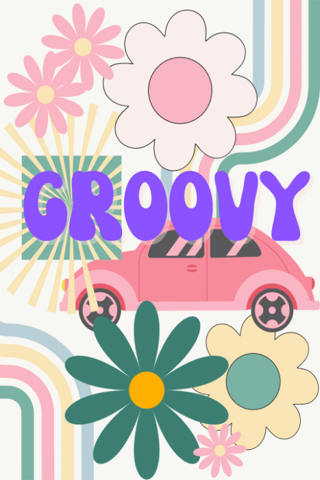 Dorm Prints - Dorm Room Poster Print - Retro Groovy