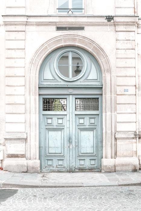 France Print - Paris Art Print - Blue Door