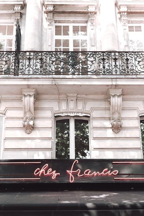 France Print - Paris Art Print - Chez Francis