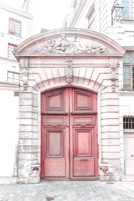 France Print - Paris Art Print - Pink Door