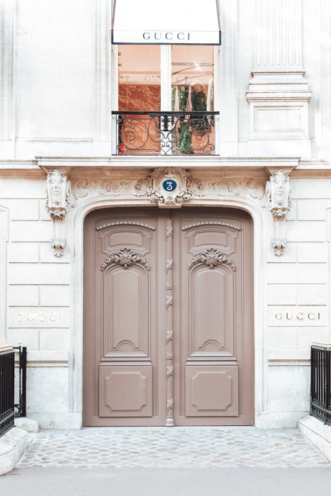 France Print - Paris Art Print - Purple Door #2