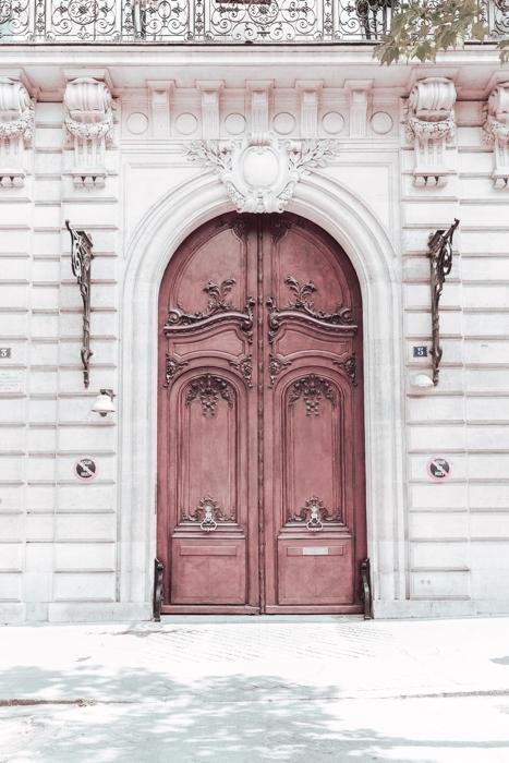 France Print - Paris Art Print - Red Door