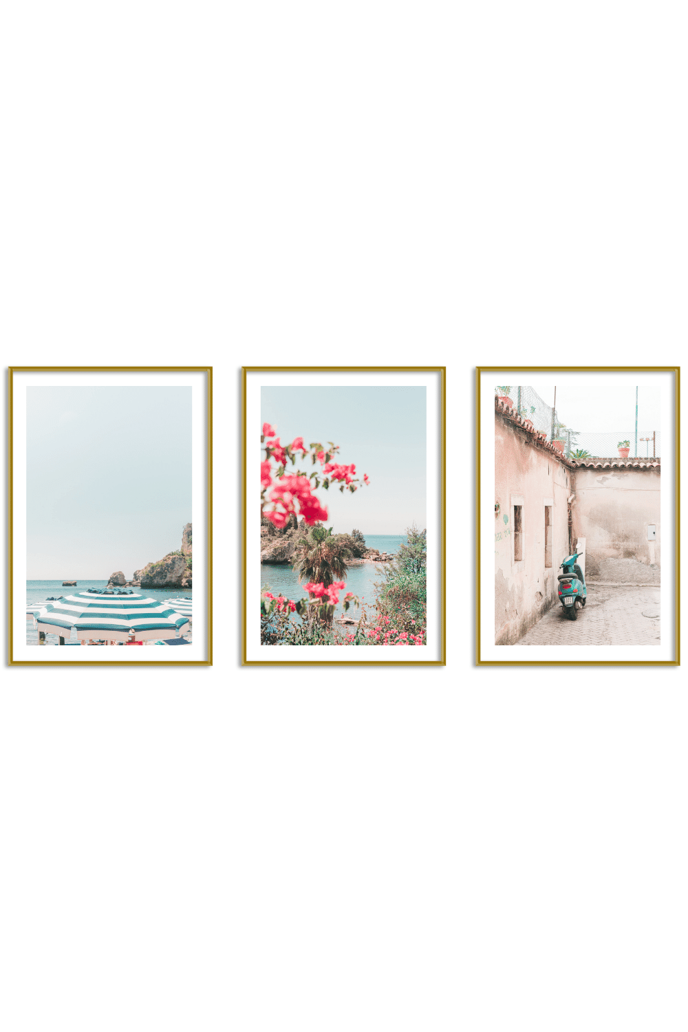 Gallery Wall Set of 3 - Art Print Set of 3 - Summer in Italy