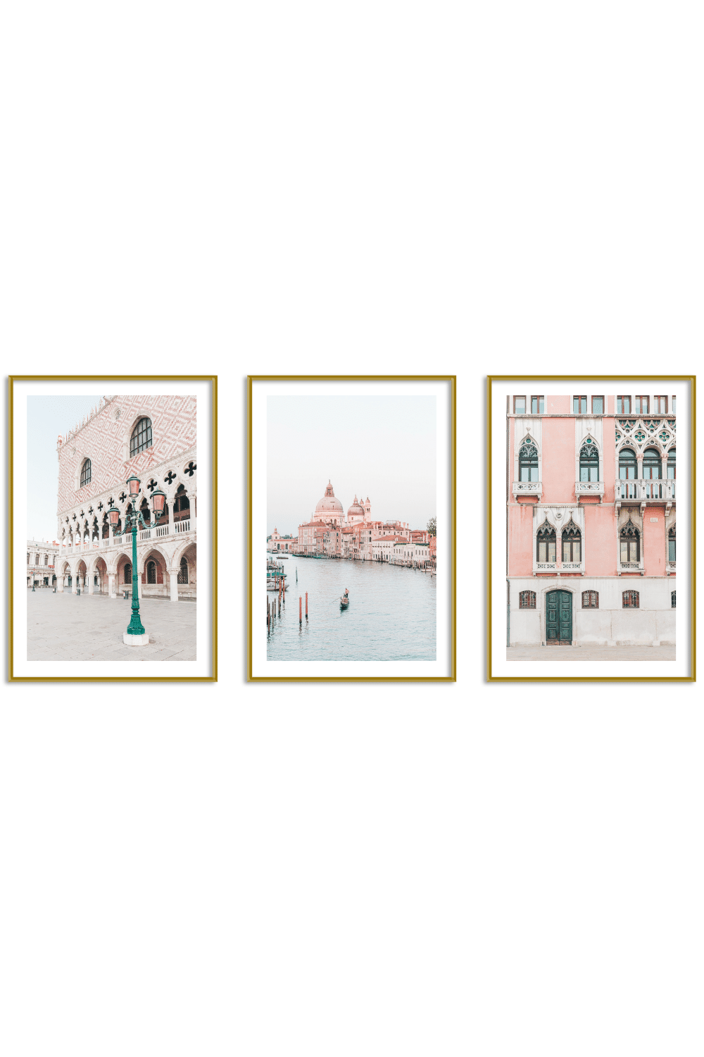 Gallery Wall Set of 3 - Art Print Set of 3 - Venice Pastel