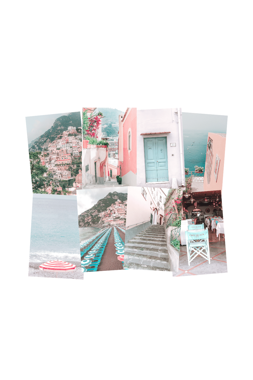 Gallery Wall Set of 8 - Art Print Set of 8 - Positano Colorful