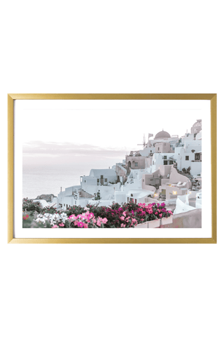 Greece Print - Santorini Art Print - After Sunset
