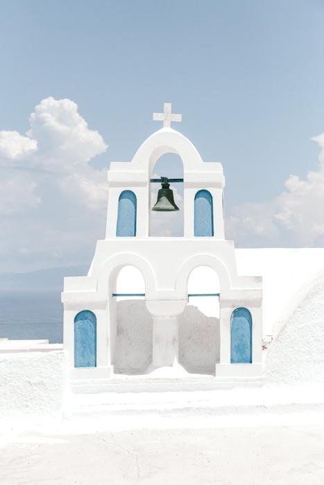 Greece Print - Santorini Art Print - Bells #2