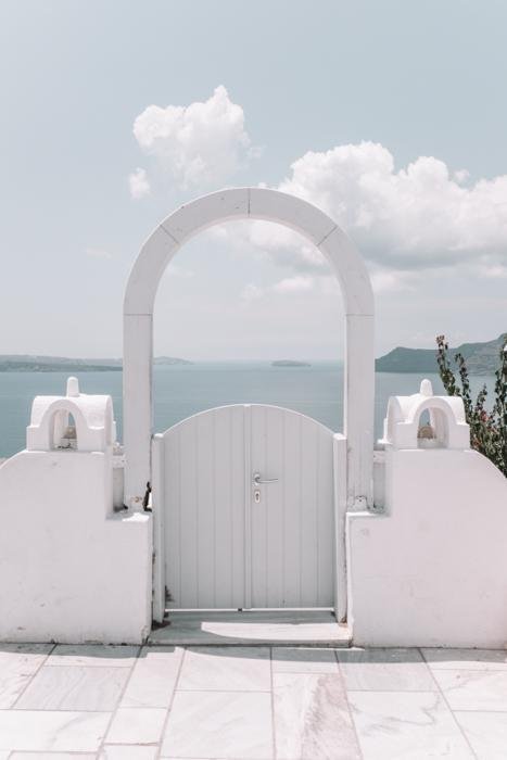 Greece Print - Santorini Art Print - Blue Gate #3