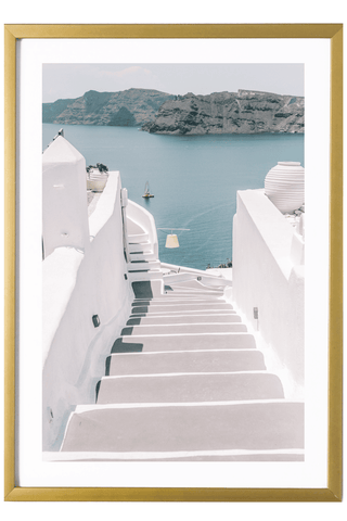 Greece Print - Santorini Art Print - Caldera