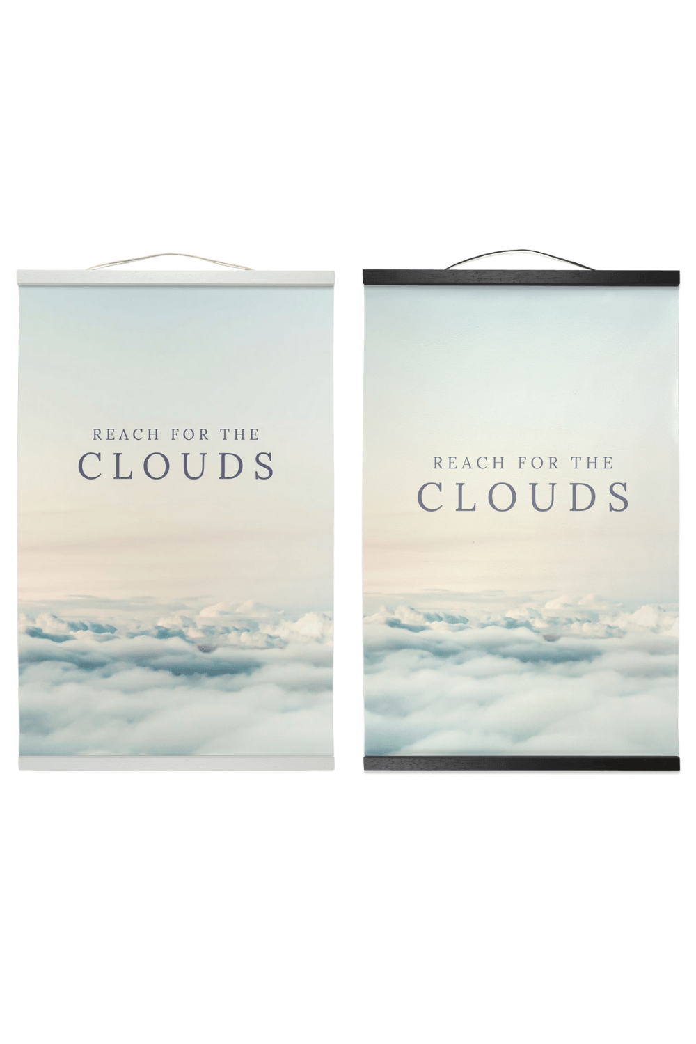 Hanging Canvas - Dorm Room Hanging Canvas - Blue Clouds