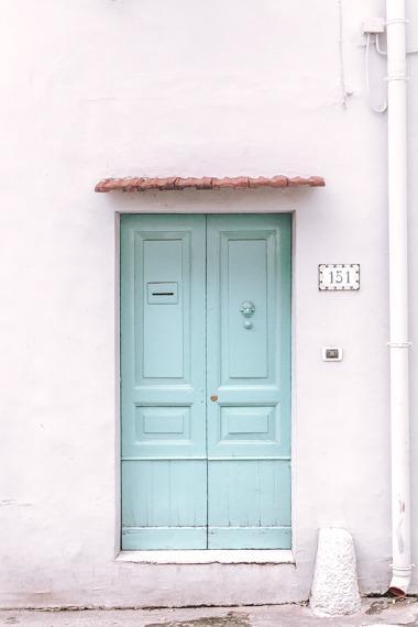 Italy Print - Positano Art Print - Blue Door