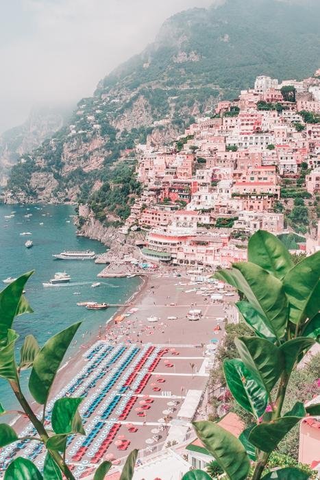 Italy Print - Positano Art Print - Italian Beach