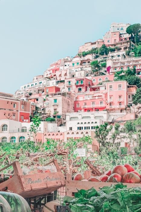 Italy Print - Positano Art Print - Italian Market