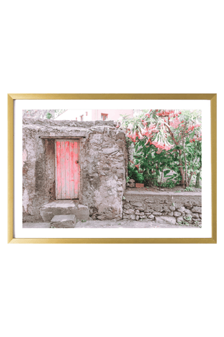 Italy Print - Positano Art Print - Pink Door