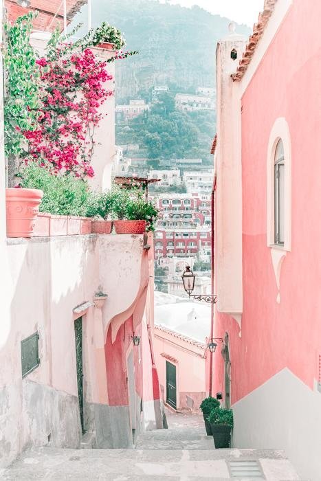 Italy Print - Positano Art Print - The Way to the Beach