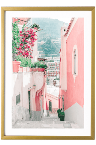 Italy Print - Positano Art Print - The Way to the Beach