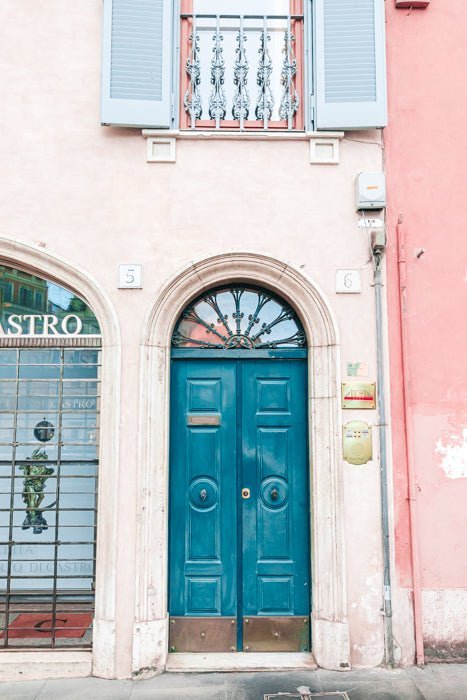 Italy Print - Rome Art Print - Blue Door