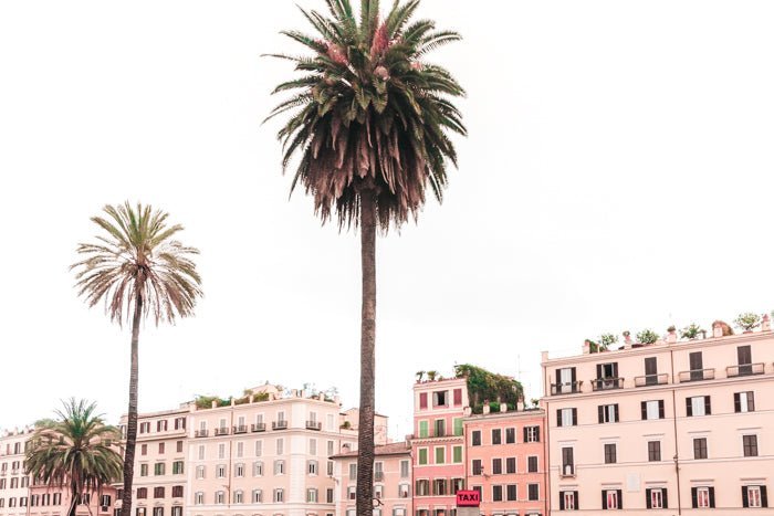 Italy Print - Rome Art Print - Pink Buildings #6