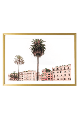Italy Print - Rome Art Print - Pink Buildings #6