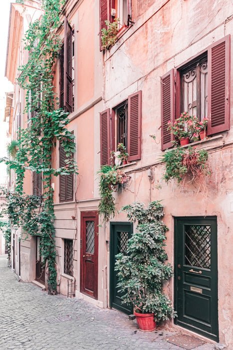 Italy Print - Rome Art Print - Pink Street #3