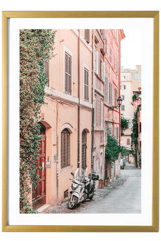 Italy Print - Rome Art Print - Pink Street #4