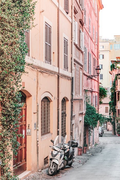 Italy Print - Rome Art Print - Pink Street #4