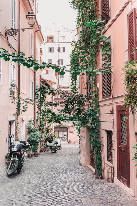 Italy Print - Rome Art Print - Pink Street #5