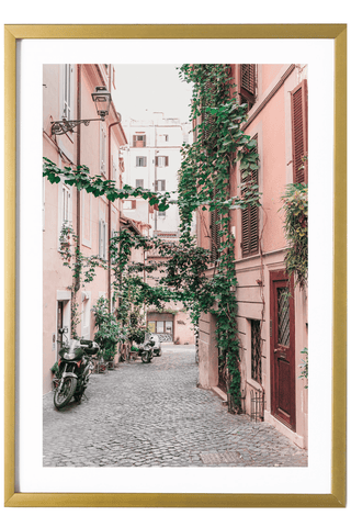 Italy Print - Rome Art Print - Pink Street #5