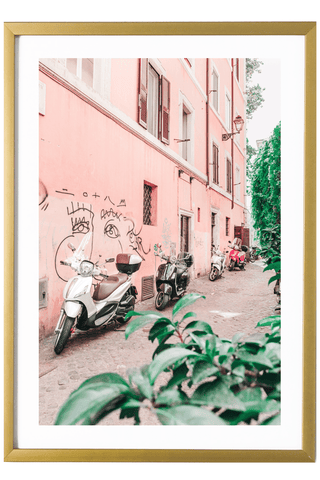 Italy Print - Rome Art Print - Pink Street #6