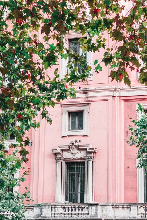 Italy Print - Rome Art Print - Pink Window