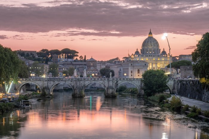 Italy Print - Rome Art Print - View of Vatican City