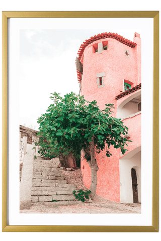 Italy Print - Sardinia Art Print - Porto Cervo Buildings #3